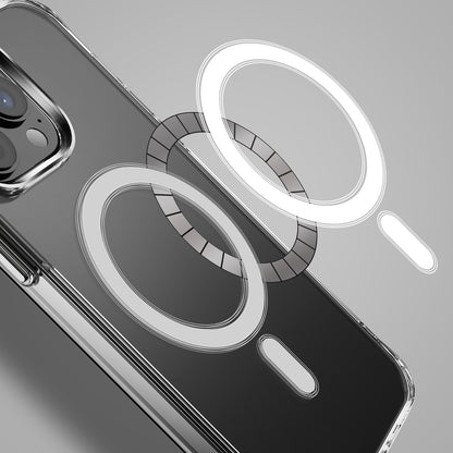 For Apple iPhone 16 (6.1") Clear Magnetic Case with Built-in Magnets Compatible with MagSafe Slim Soft TPU Bumper Case Cover Transparent