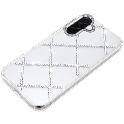 For Samsung Galaxy A37 Gem Glitter Diamond Bling Clear Hybrid TPU Cover, Colorful Shockproof Protective Back, Slim Fit for Women Girls Case Cover
