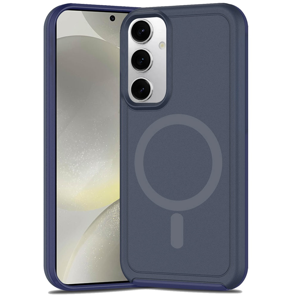 For Samsung Galaxy S25 Ultra Magnetic Circle, MagSafe Compatible, Guard Fused Heavy-Duty Hybrid Shockproof Slim Case Cover