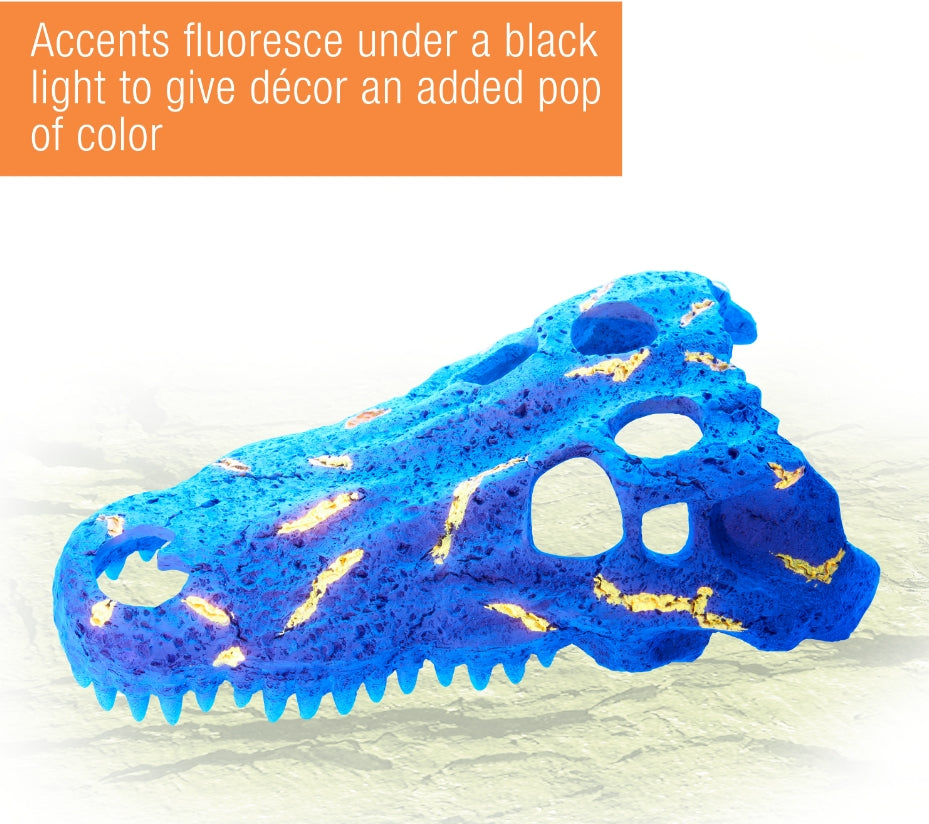 Zilla Rapid Sense Decor Crocodile Skull [Reptile Supplies] Medium - 1 count