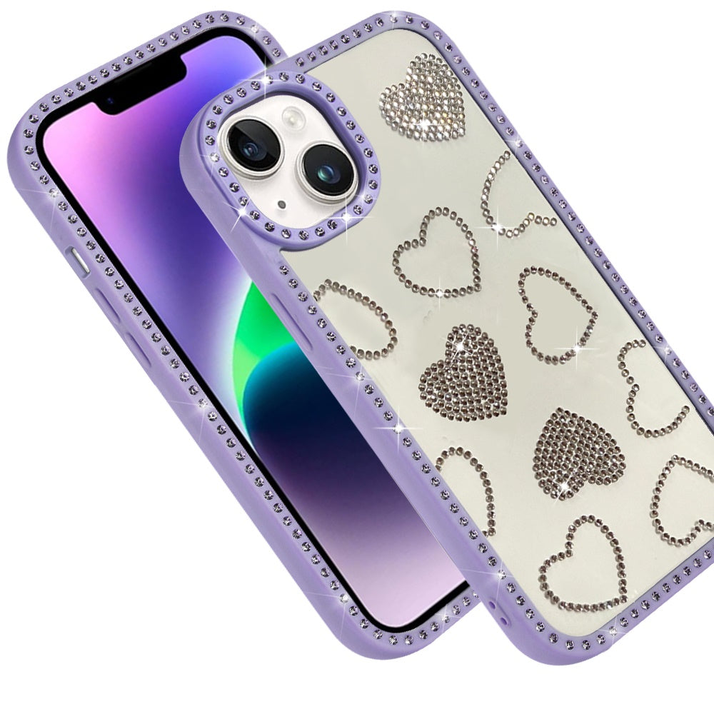 Spread Love Glitter Shimmer Bling Diamond Edge Hybrid Drop Protection Shockproof Design