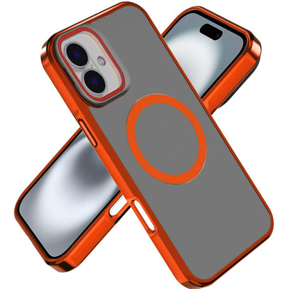 For Apple iPhone 17 (6.3") Tough HQ Hybrid Case with Aluminum Frame Camera Stand, Compatible with MagSafe, Translucent Matte Shockproof Case Cover Black
