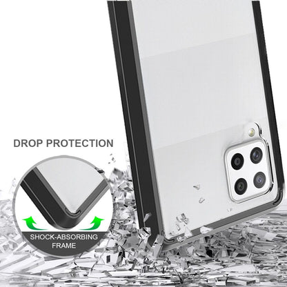 For Motorola Edge 2025 Hybrid Slim Crystal Clear, Shock-Absorption Durable Bumper TPU + Hard PC Back, Transparent Design Case Cover Black