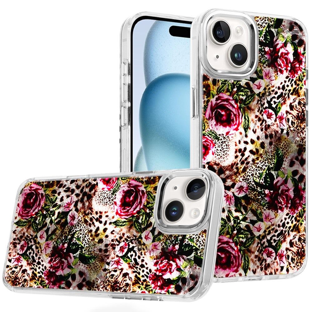 For Apple iPhone 16e Fashion Beautiful Epoxy Design Hybrid Fashion Stylish TPU Protective, Shockproof Hybrid PC Case Cover