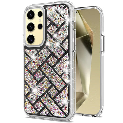 For Samsung Galaxy S25+ /S25 Plus /S24+ Plus Sparkly 3D Design Diamond Shockproof Protective Bling Glitter Rhinestone Hybrid Skin PC & TPU Case Cover