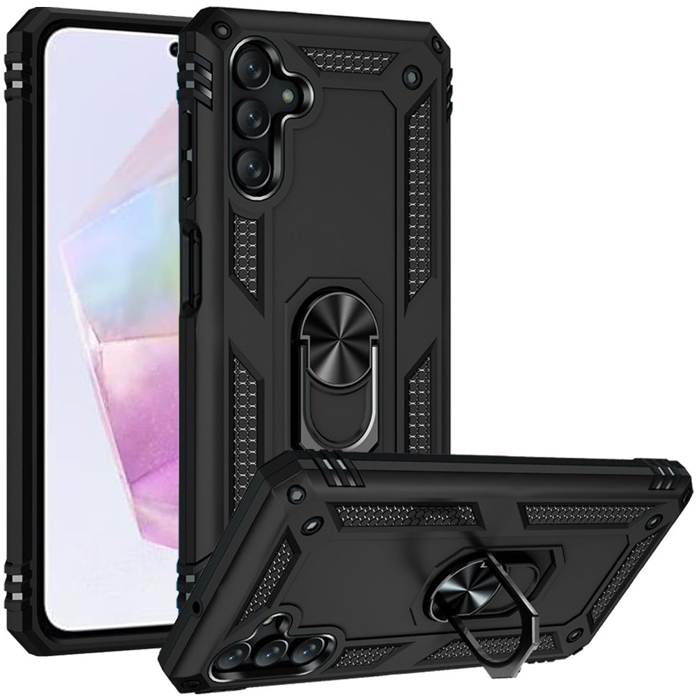 For Samsung Galaxy S26 Hybrid Shockproof Durable 360 Degree Rotatable Ring Stand Holder Kickstand Fit Magnetic Car Mount Case Cover