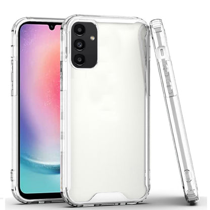 For Samsung Galaxy A16 5G Premium Hybrid Clear Shockproof Transparent Hard PC + Rubber TPU Bumper Frame Shell Slim Case Cover Clear