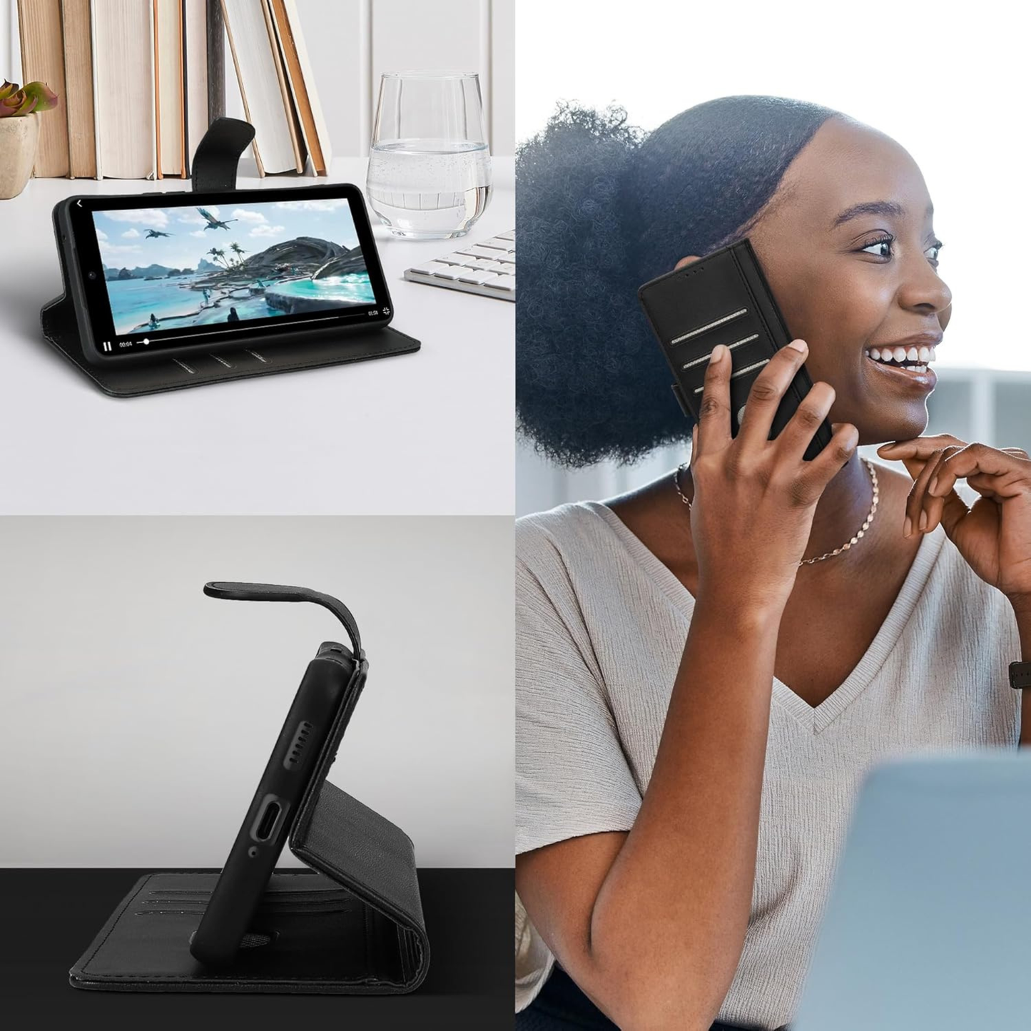 For Motorola Moto G 5G 2026 / Moto G Play 2026 Vegan Lines Leather Wallet Case with Credit Card Slot Pouch Flip, Magnetic Closure folio design Case Cover