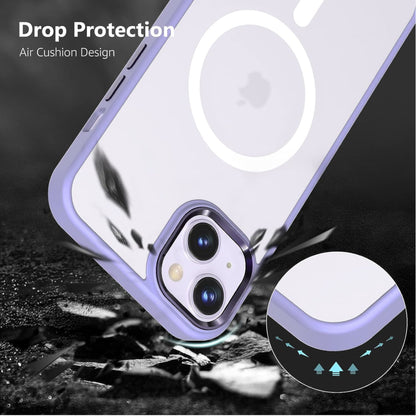 For Apple iPhone 17 AIR Hybrid Strong Magnetic Circle Slim Fit Translucent Matte Back TPU Shockproof Design Case Cover