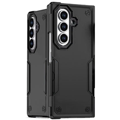 For Samsung Galaxy Z Fold 7 Slim Tough Shockproof Hybrid Heavy Duty 2in1 Dual Layer TPU Bumper Rugged Rubber Defend Armor Case Cover