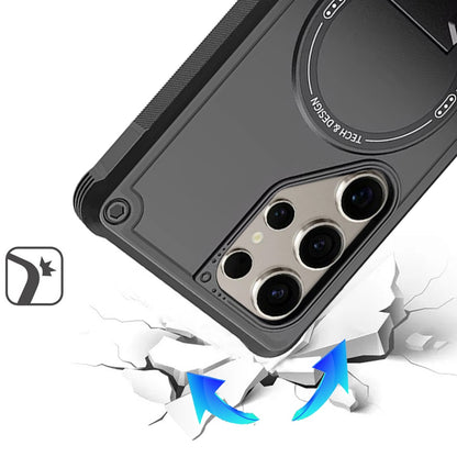 For Samsung Galaxy S26 Ultra Magnetic Invisible Kickstand Holder with Magsafe, Slim Fit Shockproof Hybrid Military Grade Heavy Duty Case Cover