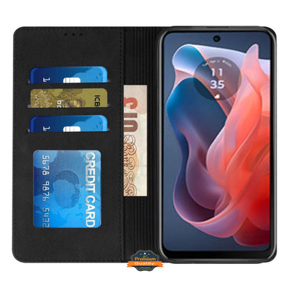 For Samsung Galaxy S26 Wallet Pouch with Credit Card Holder Flip, Magnetic Closure Vegan Leather and Stand Case Cover Black