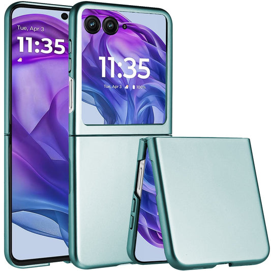 For Motorola Razr+ PLUS (2025 /2024) Snap-On Flip Premium Matte Finish Slim Lightweight Protective PC + Rubber TPU Hard Shell Case Cover