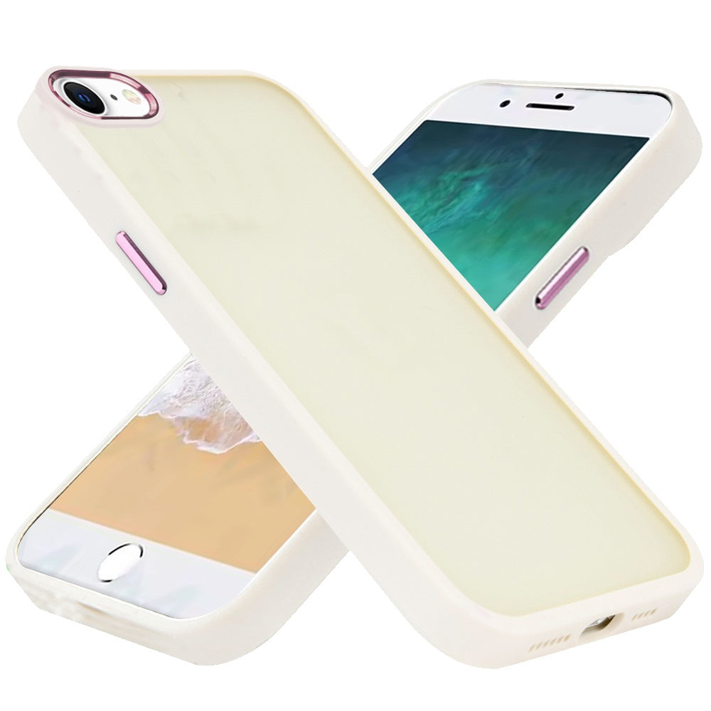 Slim Fit Thin Hybrid,Frosted Matte Polished Acrylic Hard PC with TPU Rubber Frame