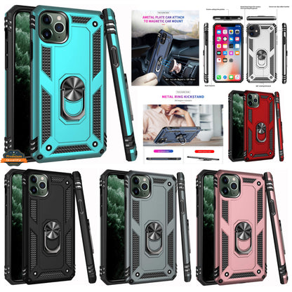 For Samsung Galaxy A37 5G Shockproof Hybrid Dual Layer PC + TPU with Metal Ring Kickstand Heavy Duty Armor Shell Case Cover
