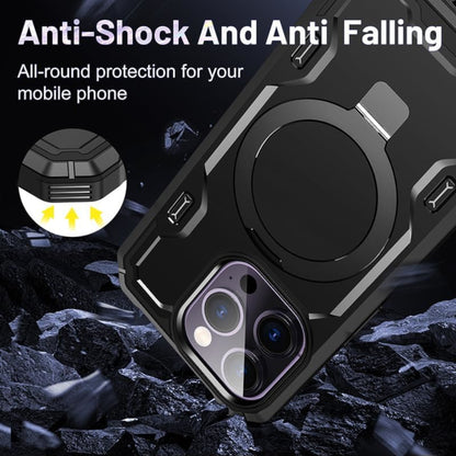 For Samsung Galaxy S25+ S25 Plus /S24+ Tough Shockproof Hybrid Magnetic Large Rotating Ring Stand Compatible with MagSafe Case Cover