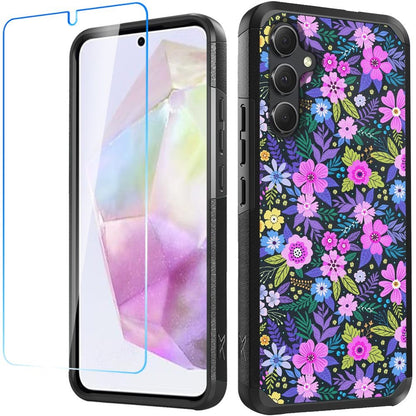 Tough Hybrid Dual Layer Hard PC TPU Rubber Bumper, Shock Absorption, Screen Protector Included