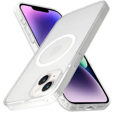 For Apple iPhone 16 (6.1") MagSafe Compatible Case Hybrid Soft TPU Bumper Hard Translucent Matte Back Slim Shockproof Case Cover