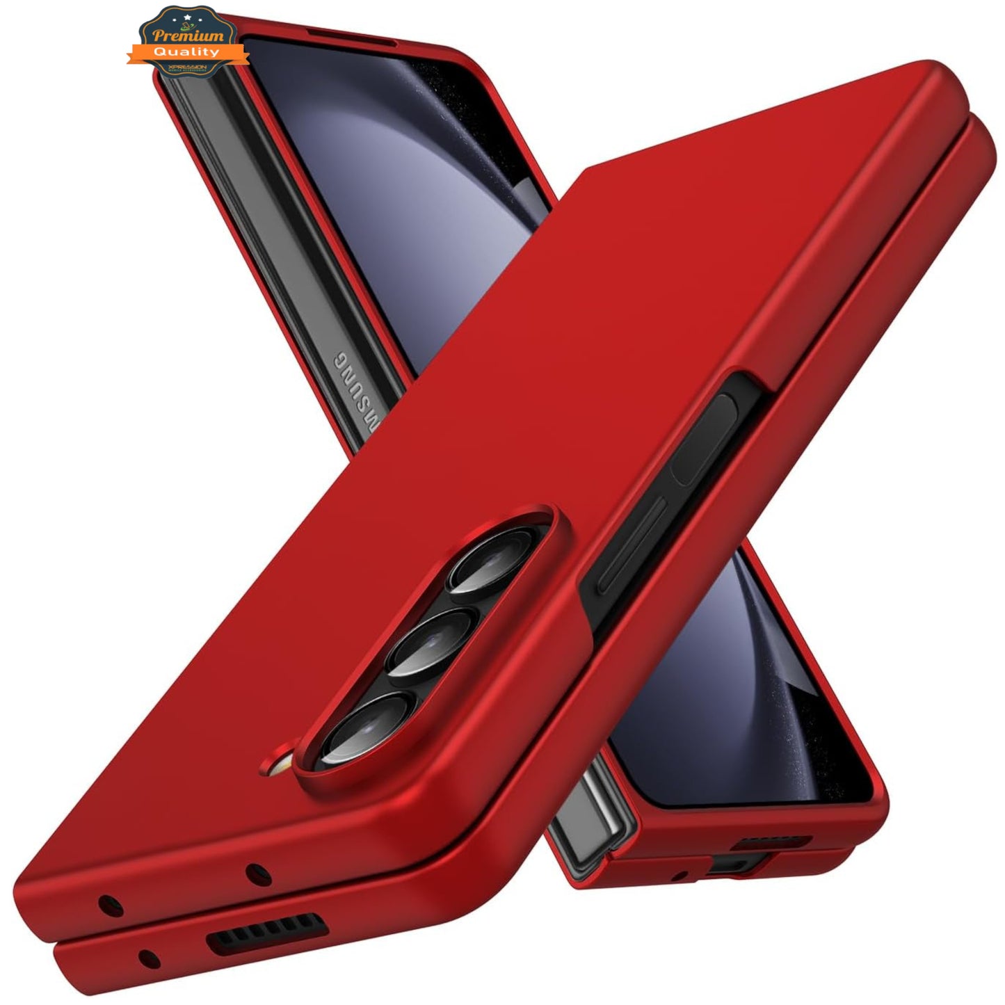 For Samsung Galaxy Z Fold 7 Hybrid Slim Premium Matte Finish TPU Rubber Anti-Slip Grip Full Protection Shockproof Case Cover