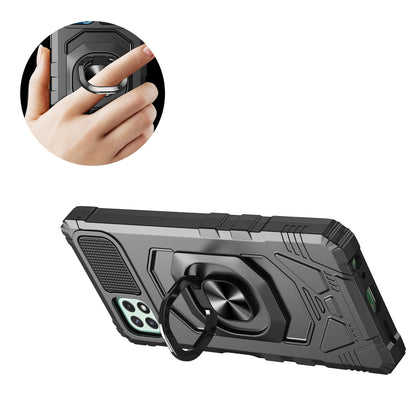 Hybrid Dual Layer with 360° Rotate Magnetic Ring Stand Holder Kickstand TPU Rugged PC Shockproof