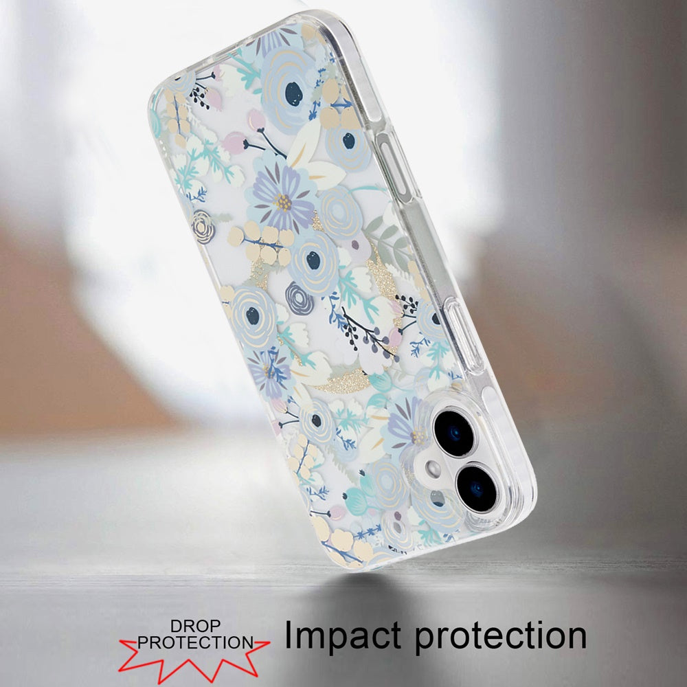For Apple iPhone 16 Pro Double Layer IMD Stylish Magnetic Hybrid Shockproof Durable Fashion Design Secure Grip Slim TPU Case Cover