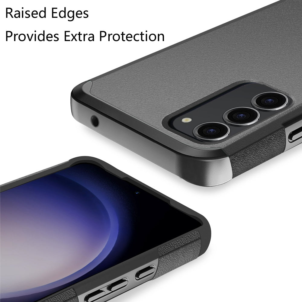 For Samsung Galaxy S23 Fan Edition /S23 FE Slim Tough Shockproof Hybrid with Dual Layer Hard PC + TPU Protection, Armor for Strong Drop & Impact Resistance Case Cover Charcoal Grey