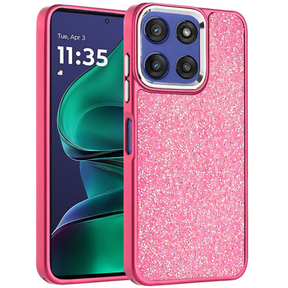 For Motorola Moto G Stylus 5G 2026 /2025 Crystal Sparkle Diamond Glass Full Mini Glitter Bling Frame TPU Hybrid Protective Case Cover