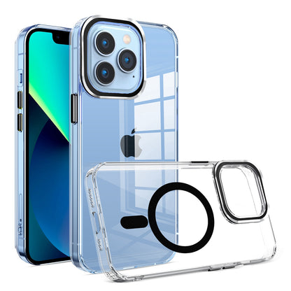 For Apple iPhone 17E /16E Clear Transparent Case Matching Circle Design, Hybrid TPU Hard Shell, Support Magsafe Charger Case Cover