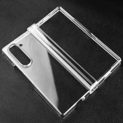 For Samsung Galaxy Z Fold 7 Case with Hinge Protection [Ultra-Thin Free Folding] Shockproof Slim Protection Transparent Case Cover Clear
