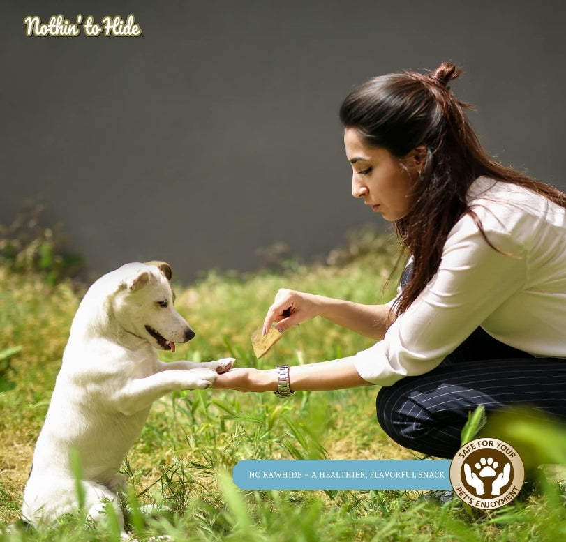 Fieldcrest Farms Nothin to Hide Beef Flip Chips Dog Chews [Dog Supplies] 8 count