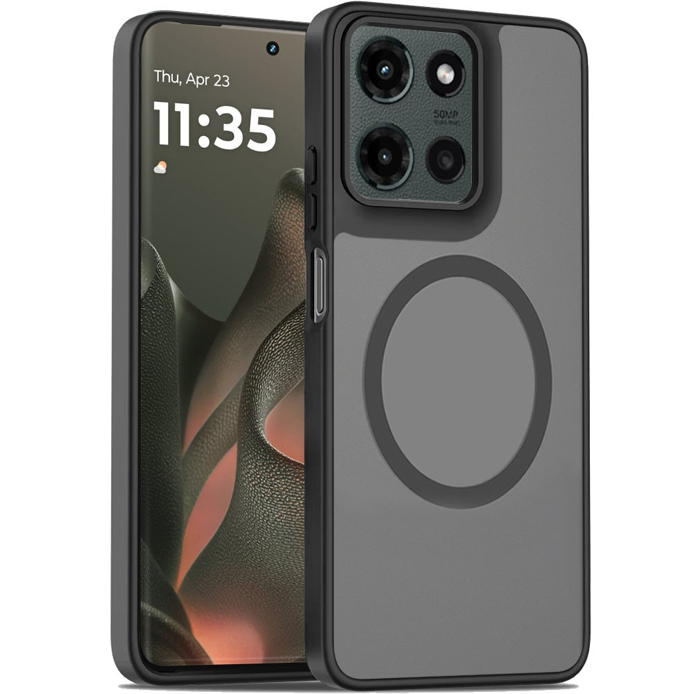 For Motorola Edge 2025 MagSafe Compatible Case Hybrid Soft TPU Bumper Hard Translucent Matte Back Slim Shockproof Case Cover