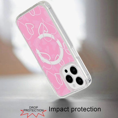 For Apple iPhone 16 (6.1") Magsafe Case Cute Pattern Design Durable Shockproof SlimTPU Hard Back [Compatible with Magsafe] Case Cover
