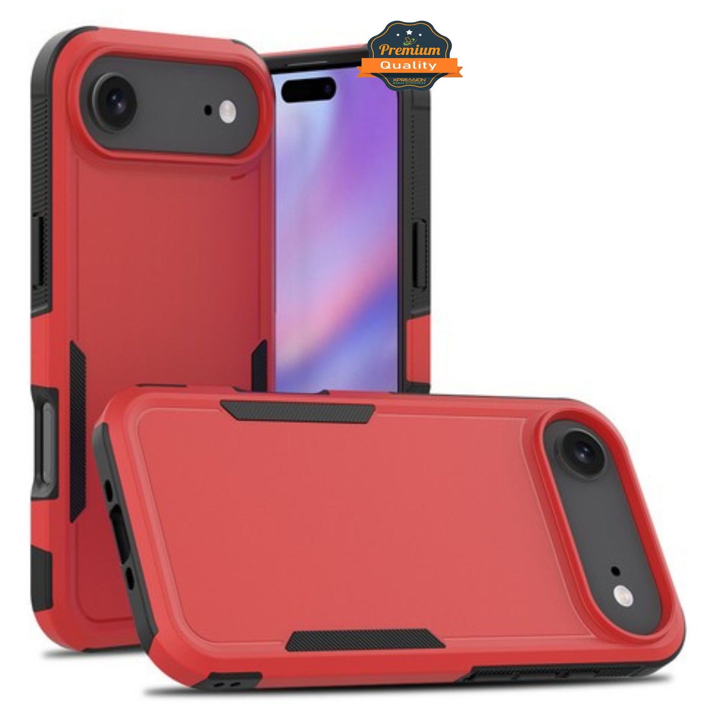 For Apple iPhone 17 Rugged Heavy-Duty Dual Layer Military-Grade, Rubber TPU Defender, Hybrid Shockproof Case Cover