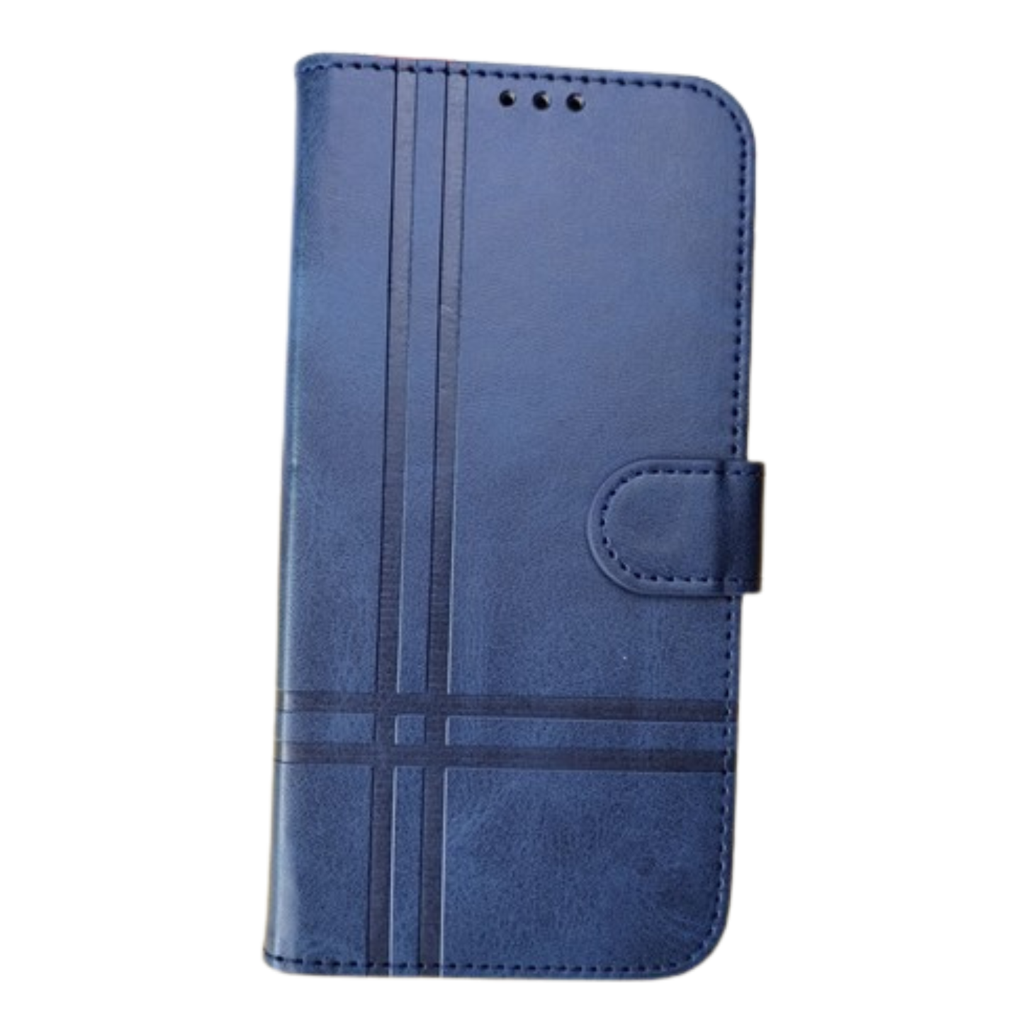 For Samsung Galaxy A17 5G Vegan Lines Leather Wallet Case with Credit Card Slot Pouch Flip, Magnetic Closure folio design Case Cover