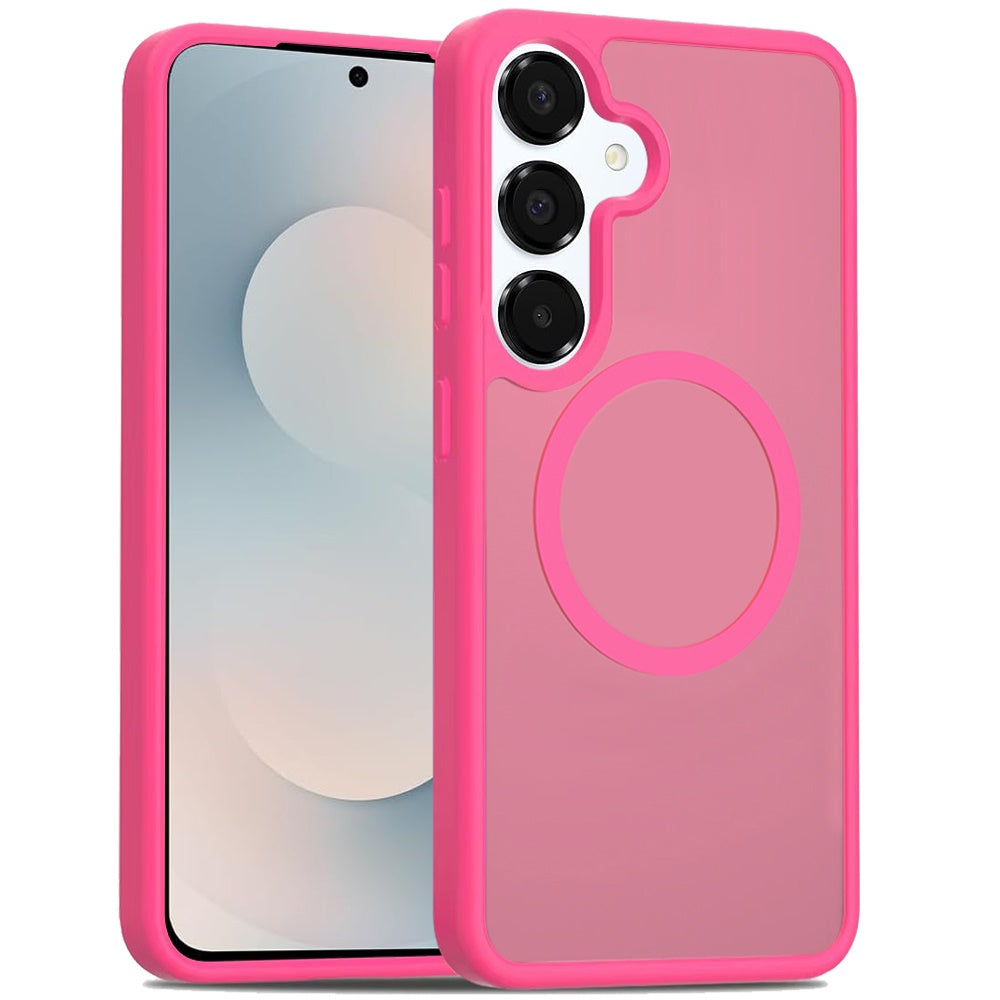 For Samsung Galaxy S25 Fan Edition /Galaxy S25 FE MagSafe Compatible Case Hybrid Soft TPU Bumper Hard Translucent Matte Back Slim Shockproof Case Cover