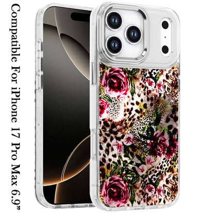 For Apple iPhone 17 Pro Max (6.9") Fashion Beautiful Epoxy Design Hybrid Fashion Stylish TPU Protective, Shockproof Hybrid PC Case Cover