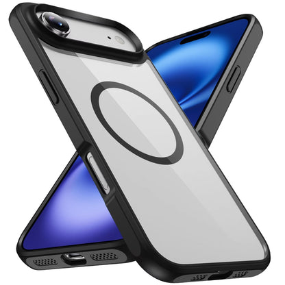 For Apple iPhone 17 AIR Magnetic Circle HQ Transparent Clear TPU Thick 2.0mm Frame Hybrid Shockproof Protector Case Cover