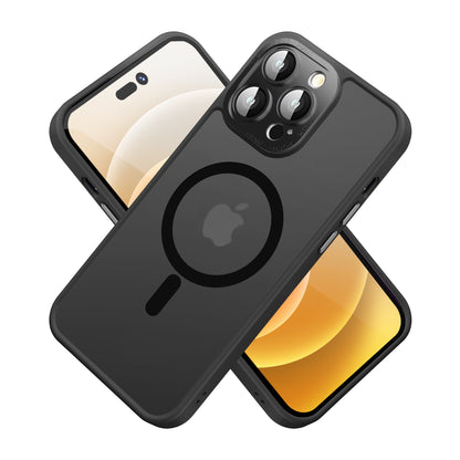 For Apple iPhone 16 Pro (6.3") Complete Protection HQ Hybrid with Metal Tempered Camera Glass, MagSafe Compatible Case Cover