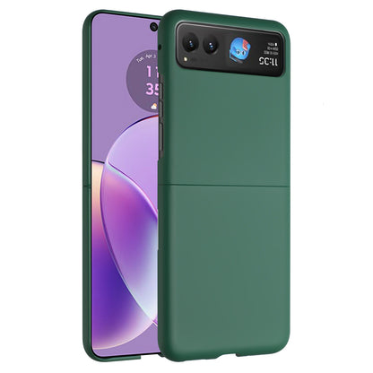 For Motorola Razr 2024 Snap-On Flip Premium Matte Finish Slim Lightweight Protective PC + Rubber TPU Hard Shell Case Cover