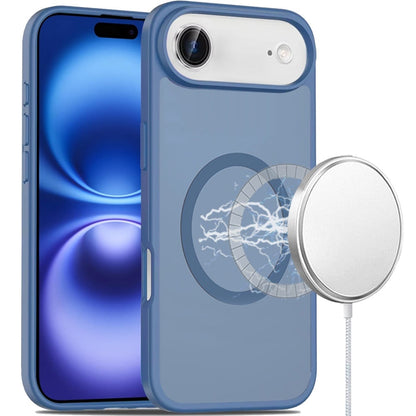 For Apple iPhone 17 Air (6.6") MagSafe Compatible Case Hybrid Soft TPU Bumper Hard Translucent Matte Back Slim Shockproof Case Cover
