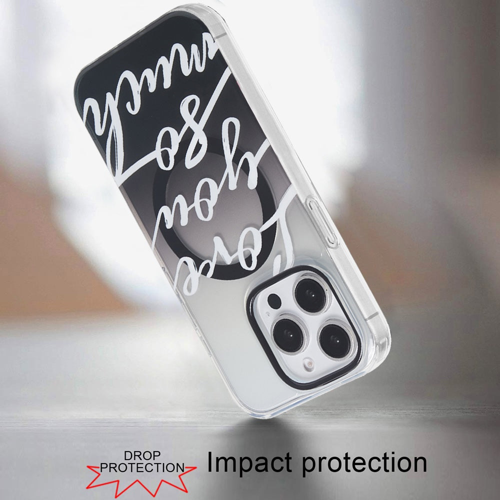 For Apple iPhone 17 Pro Stylish Pattern Fashion IMD Printed Design TPU Slim Shockproof Protective with Magnetic Back Case Cover