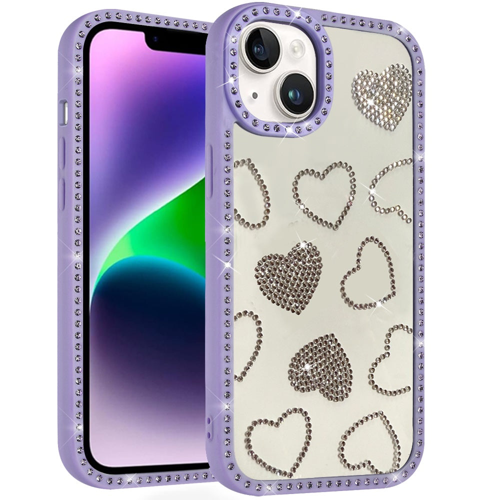 Spread Love Glitter Shimmer Bling Diamond Edge Hybrid Drop Protection Shockproof Design