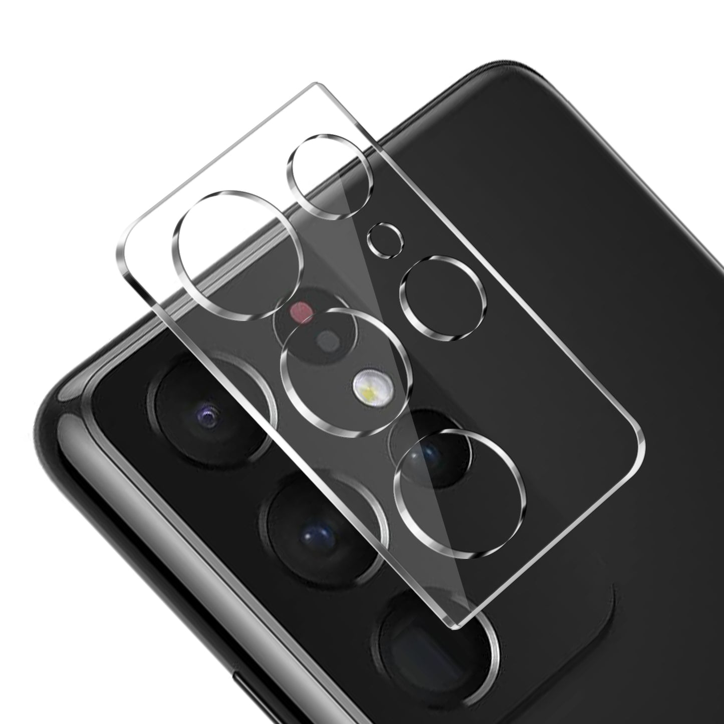 For Samsung Galaxy S21 Ultra Camera Lens Protector HD Clear Back Camera Protector Tempered Glass, Case Friendly, Ultra-Thin, Easy Installation Protector Clear