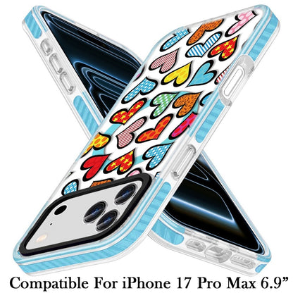 For Apple iPhone 17 Pro Max Magnetic Hybrid Stylish Design IMD Pattern, Compatible with MagSafe, Slim TPU Case Cover