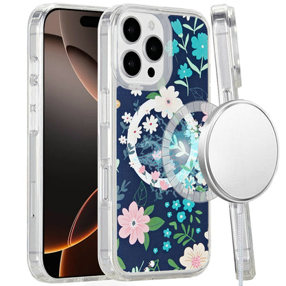 For Apple iPhone 16 Pro Max (6.9") Magsafe Case Cute Pattern Design Durable Shockproof SlimTPU Hard Back [Compatible with Magsafe] Case Cover