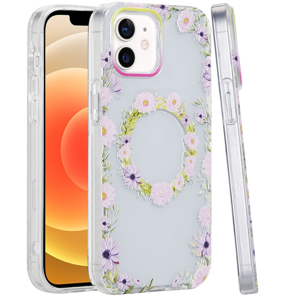 For Apple iPhone 14 /13 Durable Fashion IMD Printed Design TPU Slim Shockproof Protective Case with Stylish Pattern Case Cover