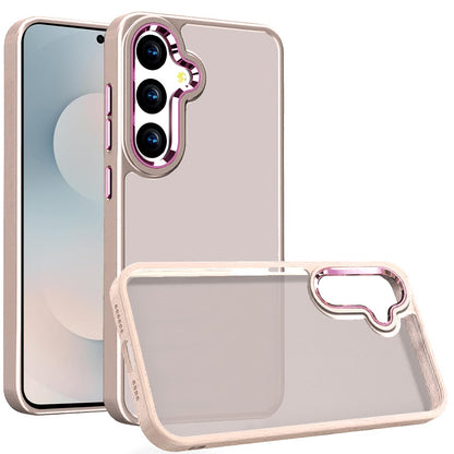 For Samsung Galaxy S26+ / S26 Plus Slim Fit Thin Hybrid,Frosted Matte Polished Acrylic Hard PC with TPU Rubber Frame Case Cover