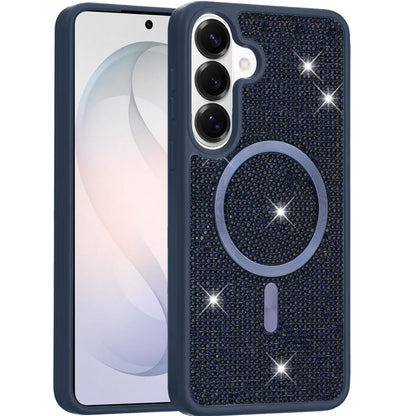 Phone Case for Samsung Galaxy S26 Magnetic Bling Diamond Sparkle Hybrid Shockproof Rugged Grip Durable Protection Anti-Slip Armor Design Cover