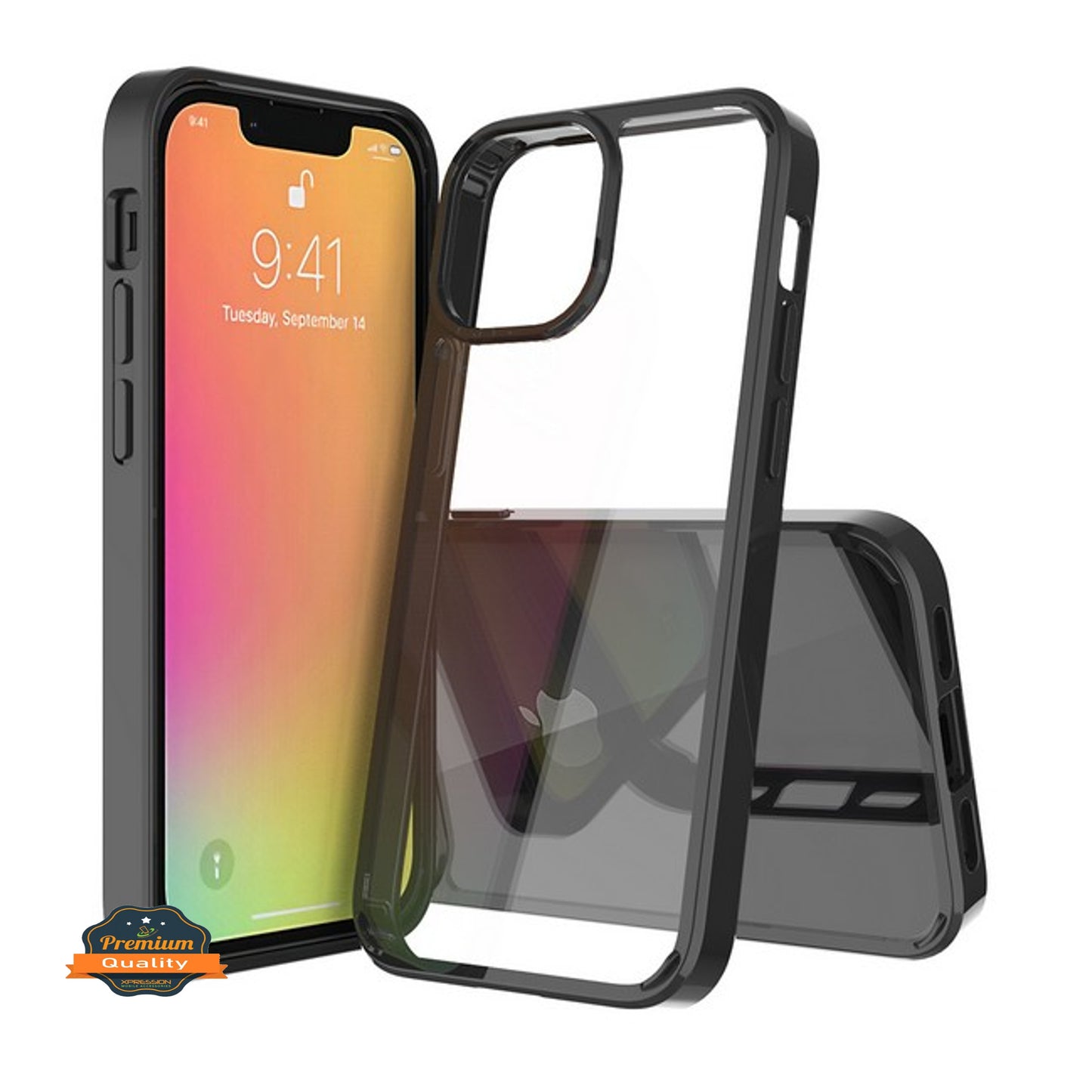 For Motorola Moto G Power 5G 2026 Crystal HD Clear Back Hybrid Case TPU Bumper Frame Slim Shockproof Hard Defender Case Cover Black