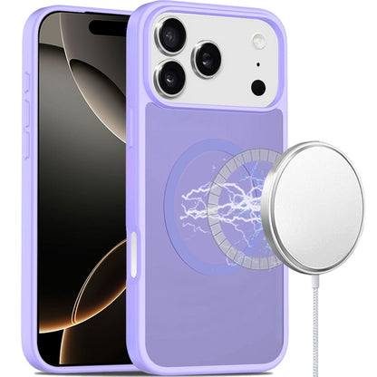 For Apple iPhone 17 Pro (6.3") MagSafe Compatible Case Hybrid Soft TPU Bumper Hard Translucent Matte Back Slim Shockproof Case Cover